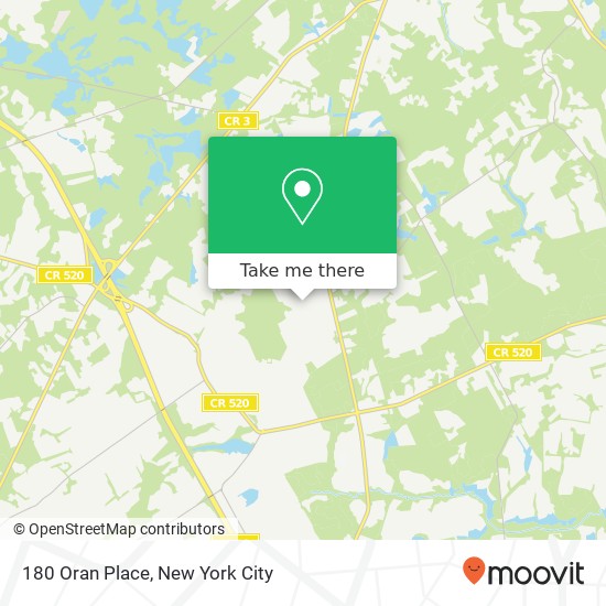 180 Oran Place, 180 Oran Pl, Morganville, NJ 07751, USA map