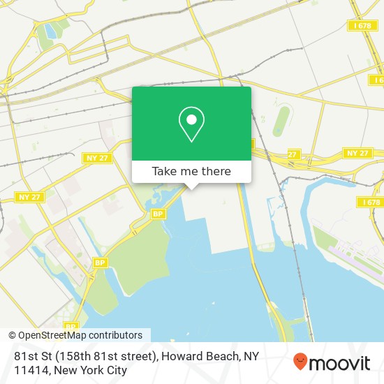 Mapa de 81st St (158th 81st street), Howard Beach, NY 11414