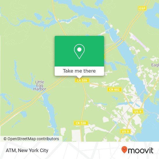 Mapa de ATM, 1510 Route 539
