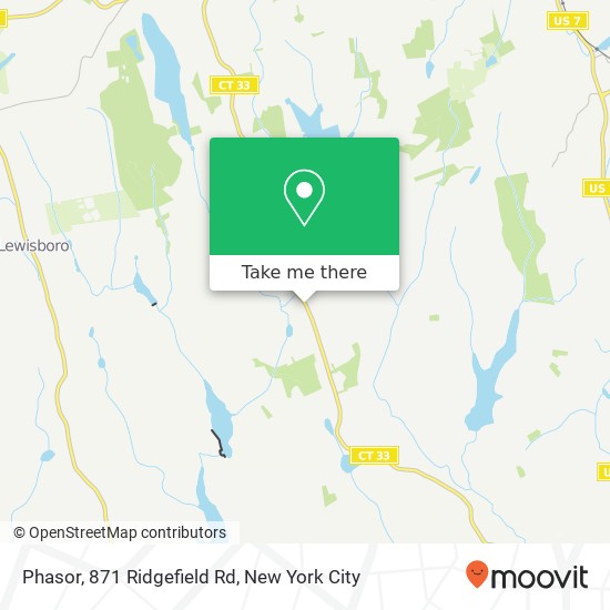 Phasor, 871 Ridgefield Rd map