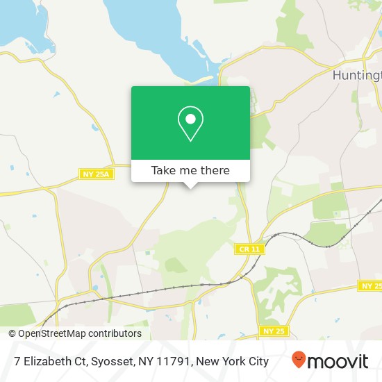 Mapa de 7 Elizabeth Ct, Syosset, NY 11791