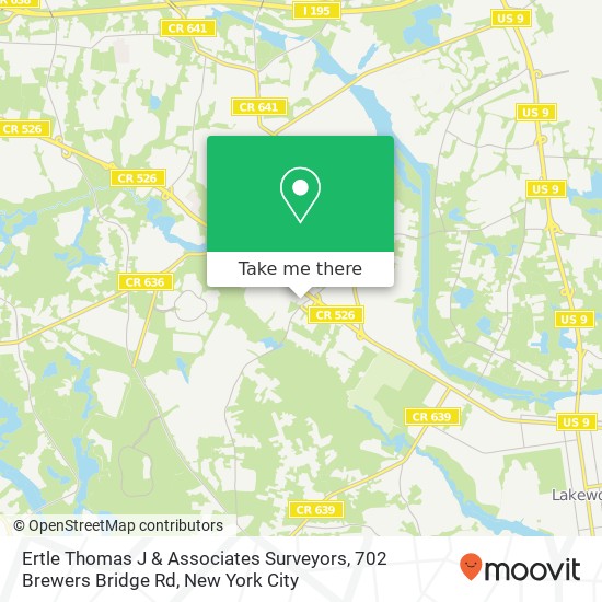 Ertle Thomas J & Associates Surveyors, 702 Brewers Bridge Rd map