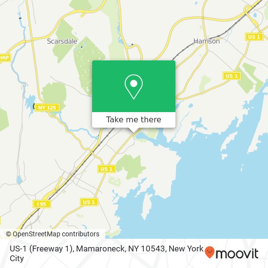 US-1 (Freeway 1), Mamaroneck, NY 10543 map