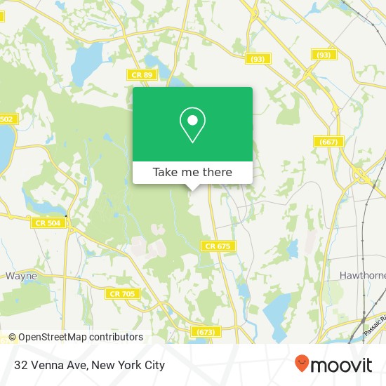 Mapa de 32 Venna Ave, North Haledon, NJ 07508