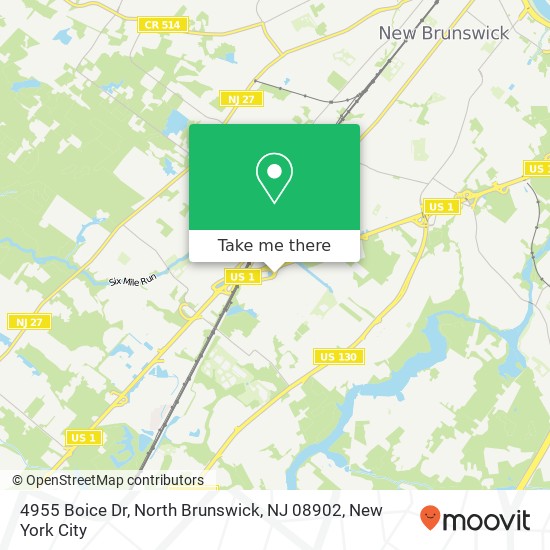 4955 Boice Dr, North Brunswick, NJ 08902 map
