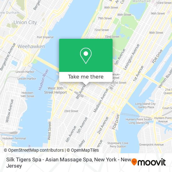Silk Tigers Spa - Asian Massage Spa map