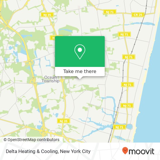 Mapa de Delta Heating & Cooling, 39 Dwight Dr