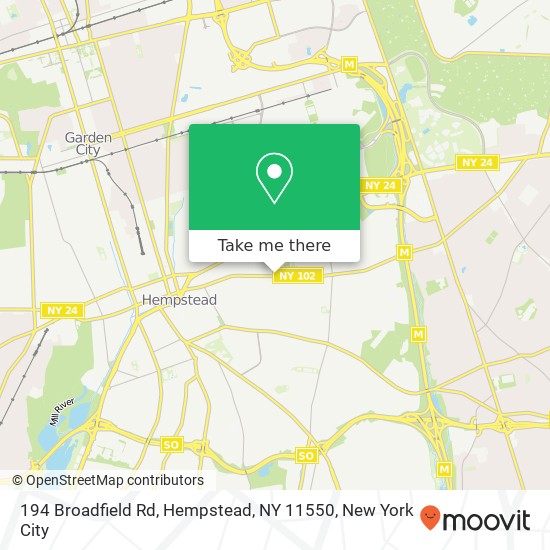 194 Broadfield Rd, Hempstead, NY 11550 map