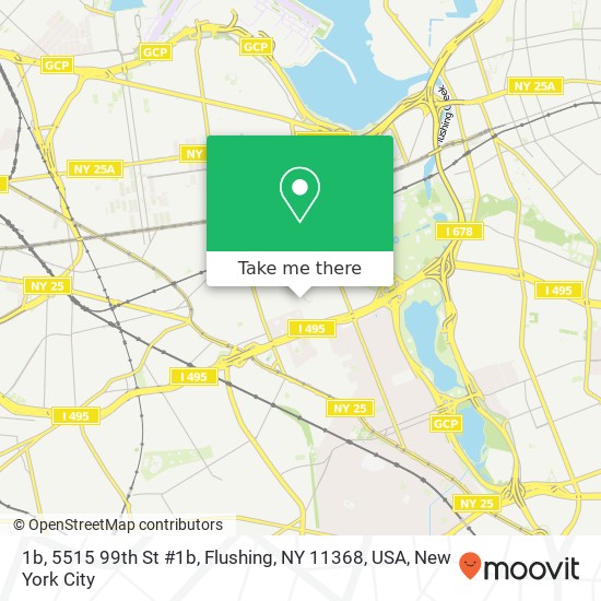 Mapa de 1b, 5515 99th St #1b, Flushing, NY 11368, USA