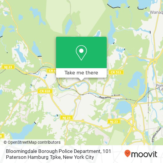 Bloomingdale Borough Police Department, 101 Paterson Hamburg Tpke map