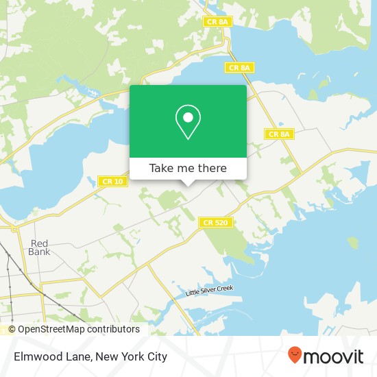 Mapa de Elmwood Lane