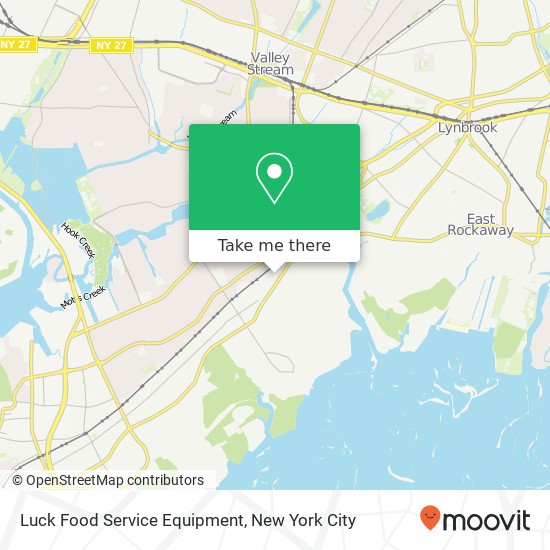 Mapa de Luck Food Service Equipment, 1150 Broadway