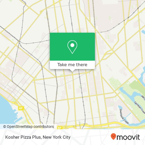 Mapa de Kosher Pizza Plus