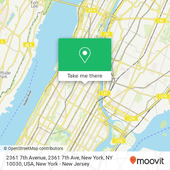 2361 7th Avenue, 2361 7th Ave, New York, NY 10030, USA map