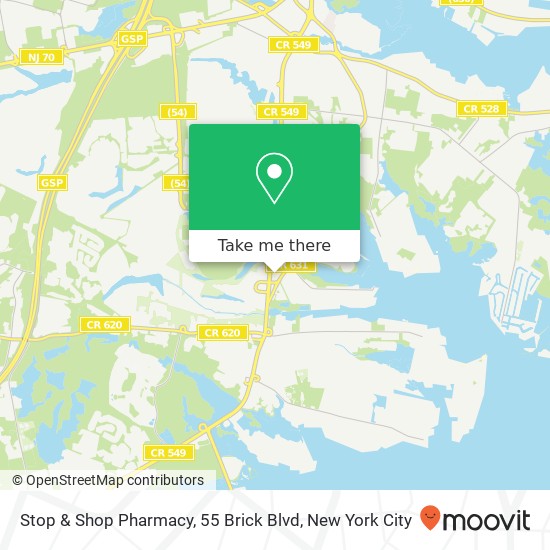 Stop & Shop Pharmacy, 55 Brick Blvd map