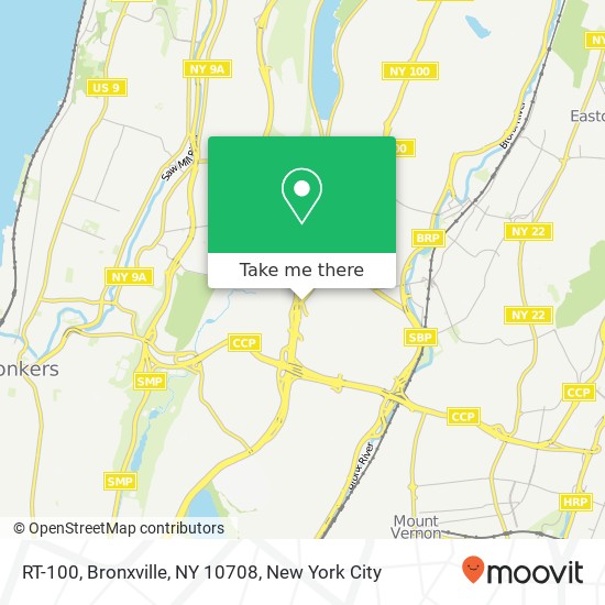 RT-100, Bronxville, NY 10708 map