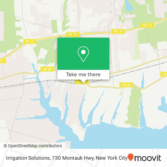 Mapa de Irrigation Solutions, 730 Montauk Hwy