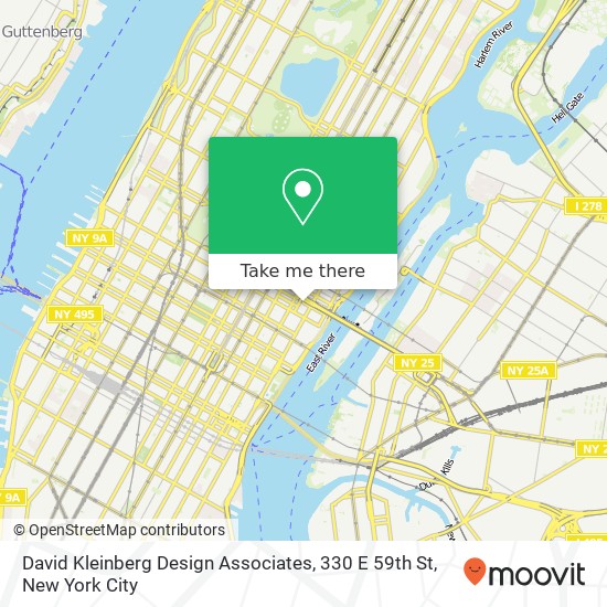 David Kleinberg Design Associates, 330 E 59th St map