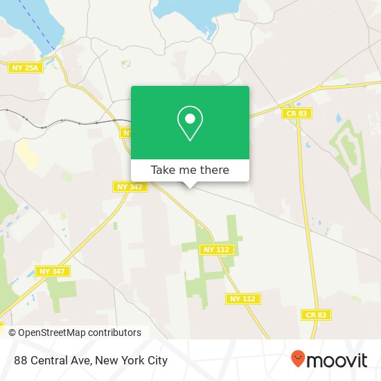Mapa de 88 Central Ave, Port Jefferson Station, NY 11776