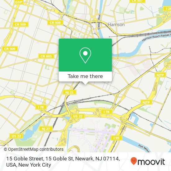 15 Goble Street, 15 Goble St, Newark, NJ 07114, USA map