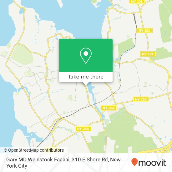 Mapa de Gary MD Weinstock Faaaai, 310 E Shore Rd