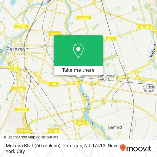 McLean Blvd (60 mclean), Paterson, NJ 07513 map
