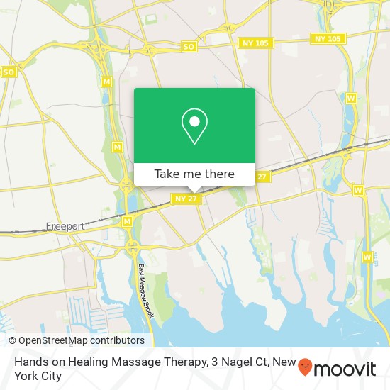 Mapa de Hands on Healing Massage Therapy, 3 Nagel Ct