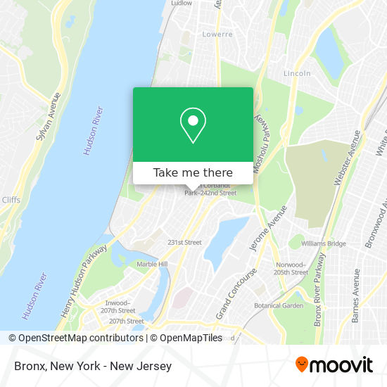 Bronx map