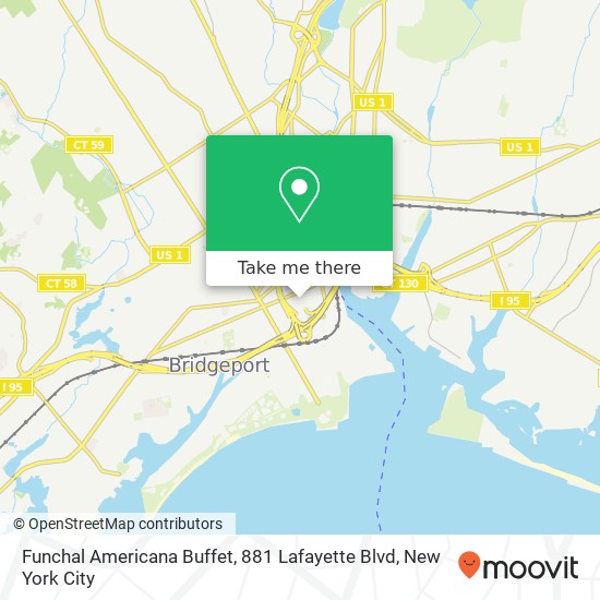 Mapa de Funchal Americana Buffet, 881 Lafayette Blvd