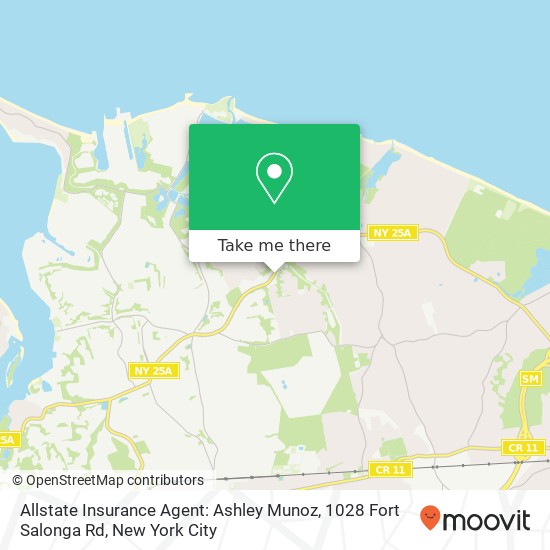 Mapa de Allstate Insurance Agent: Ashley Munoz, 1028 Fort Salonga Rd