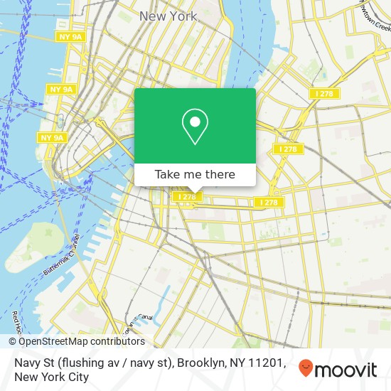 Navy St (flushing av / navy st), Brooklyn, NY 11201 map