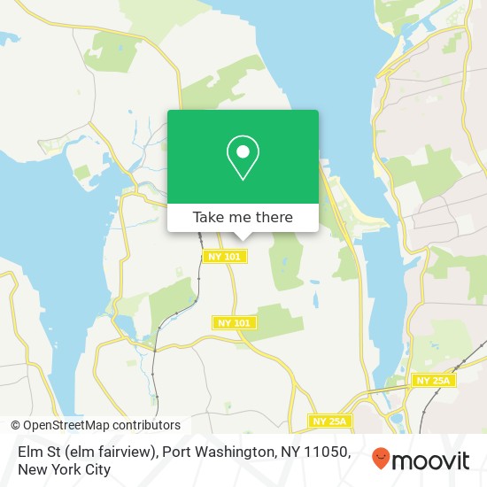 Mapa de Elm St (elm fairview), Port Washington, NY 11050