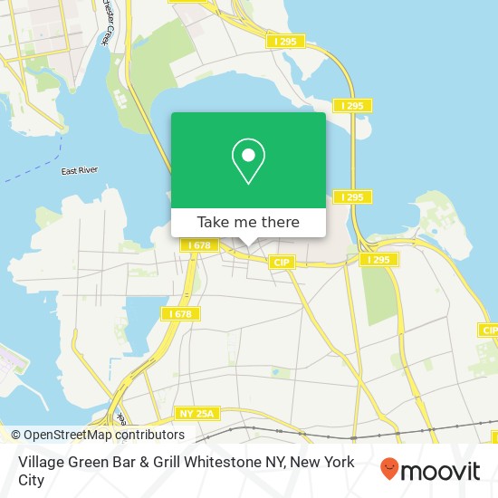 Mapa de Village Green Bar & Grill Whitestone NY