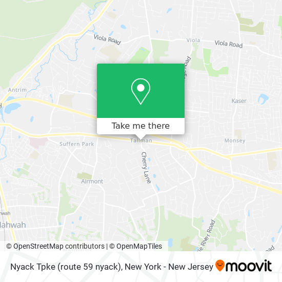 Mapa de Nyack Tpke (route 59 nyack)