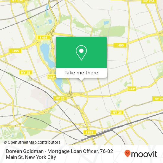 Mapa de Doreen Goldman - Mortgage Loan Officer, 76-02 Main St