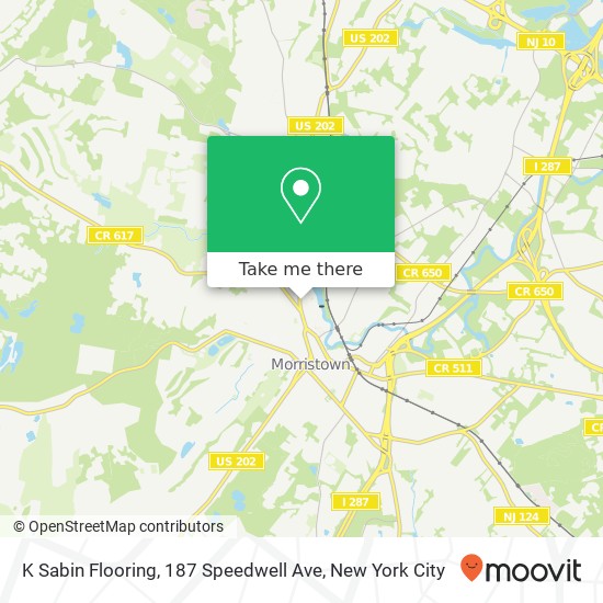 Mapa de K Sabin Flooring, 187 Speedwell Ave