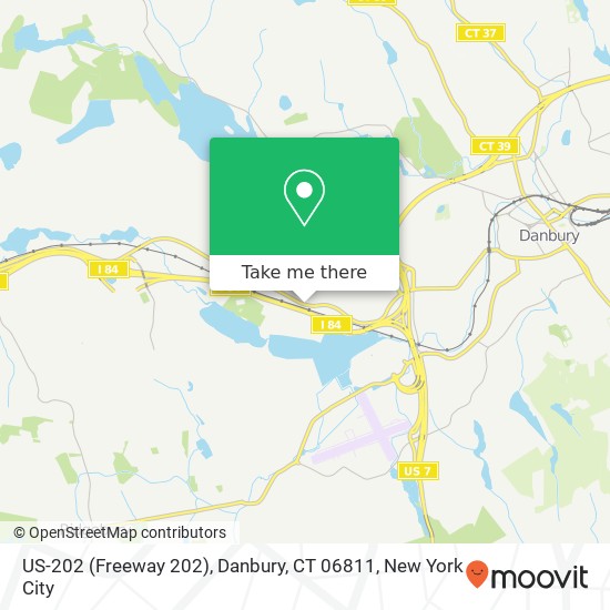 US-202 (Freeway 202), Danbury, CT 06811 map