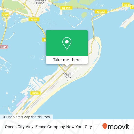 Mapa de Ocean City Vinyl Fence Company, 712 Haven Ave