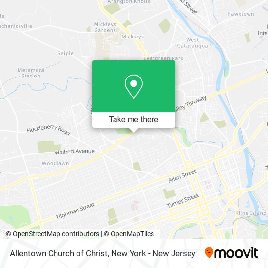 Mapa de Allentown Church of Christ