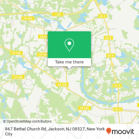 867 Bethel Church Rd, Jackson, NJ 08527 map