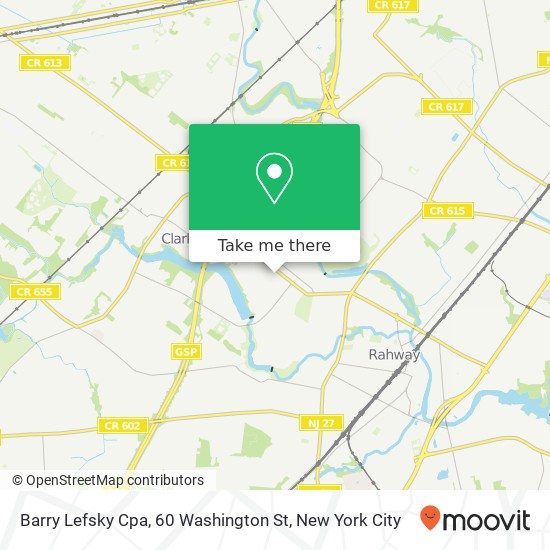 Barry Lefsky Cpa, 60 Washington St map