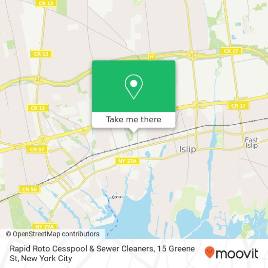 Rapid Roto Cesspool & Sewer Cleaners, 15 Greene St map