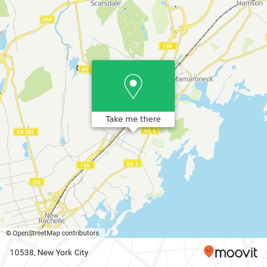 Mapa de 10538, Larchmont, NY 10538, USA