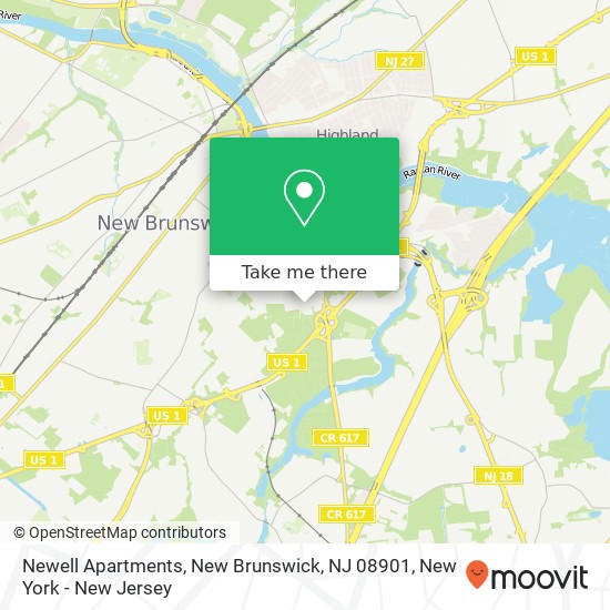 Newell Apartments, New Brunswick, NJ 08901 map