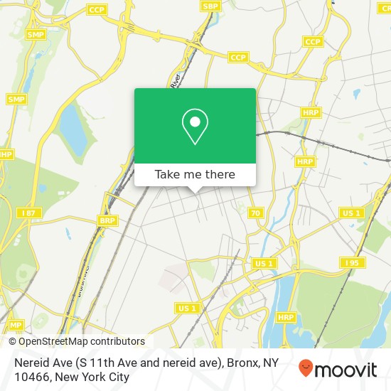 Nereid Ave (S 11th Ave and nereid ave), Bronx, NY 10466 map