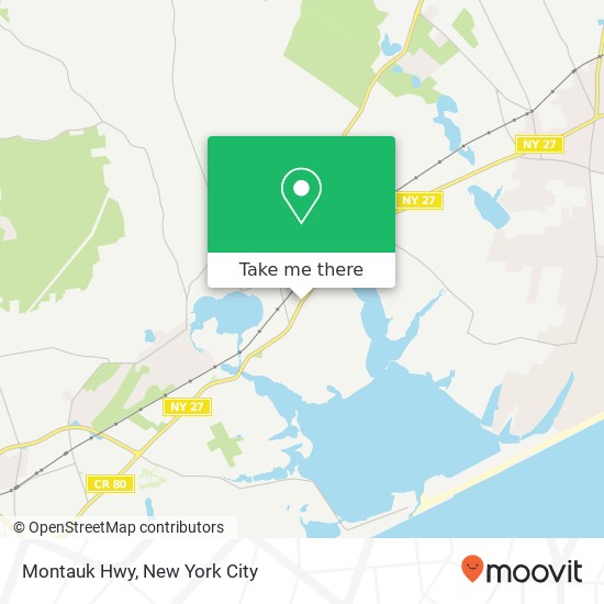 Mapa de Montauk Hwy, Water Mill, NY 11976