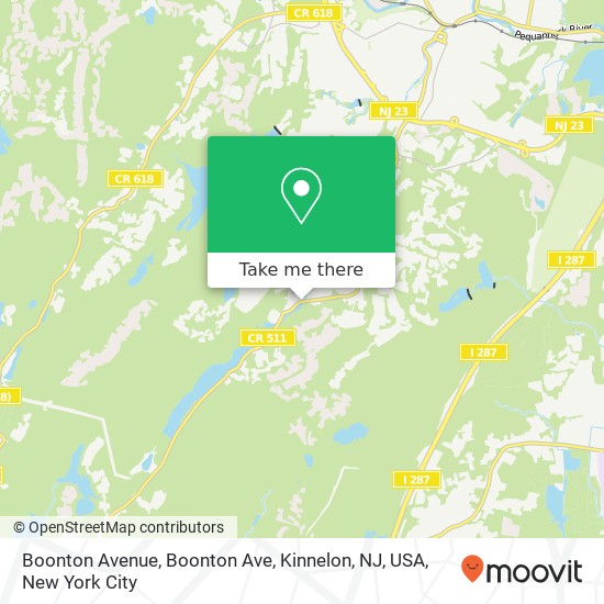 Mapa de Boonton Avenue, Boonton Ave, Kinnelon, NJ, USA