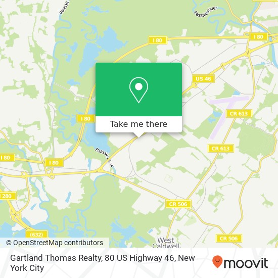 Mapa de Gartland Thomas Realty, 80 US Highway 46