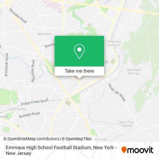 Emmaus High School Football Stadium map