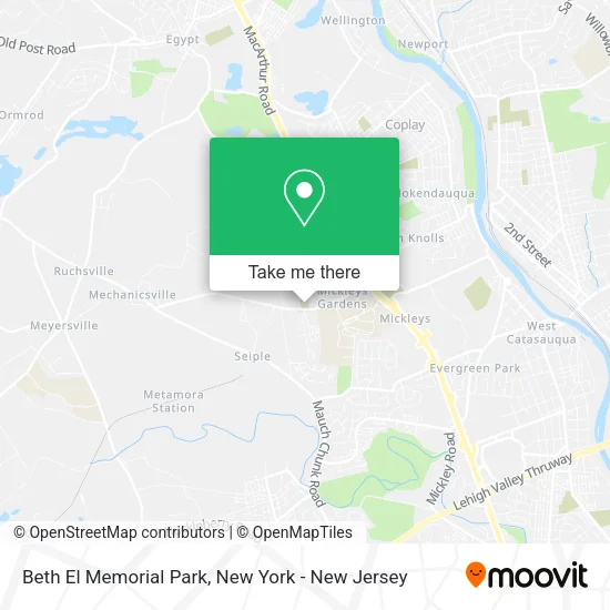 Beth El Memorial Park map